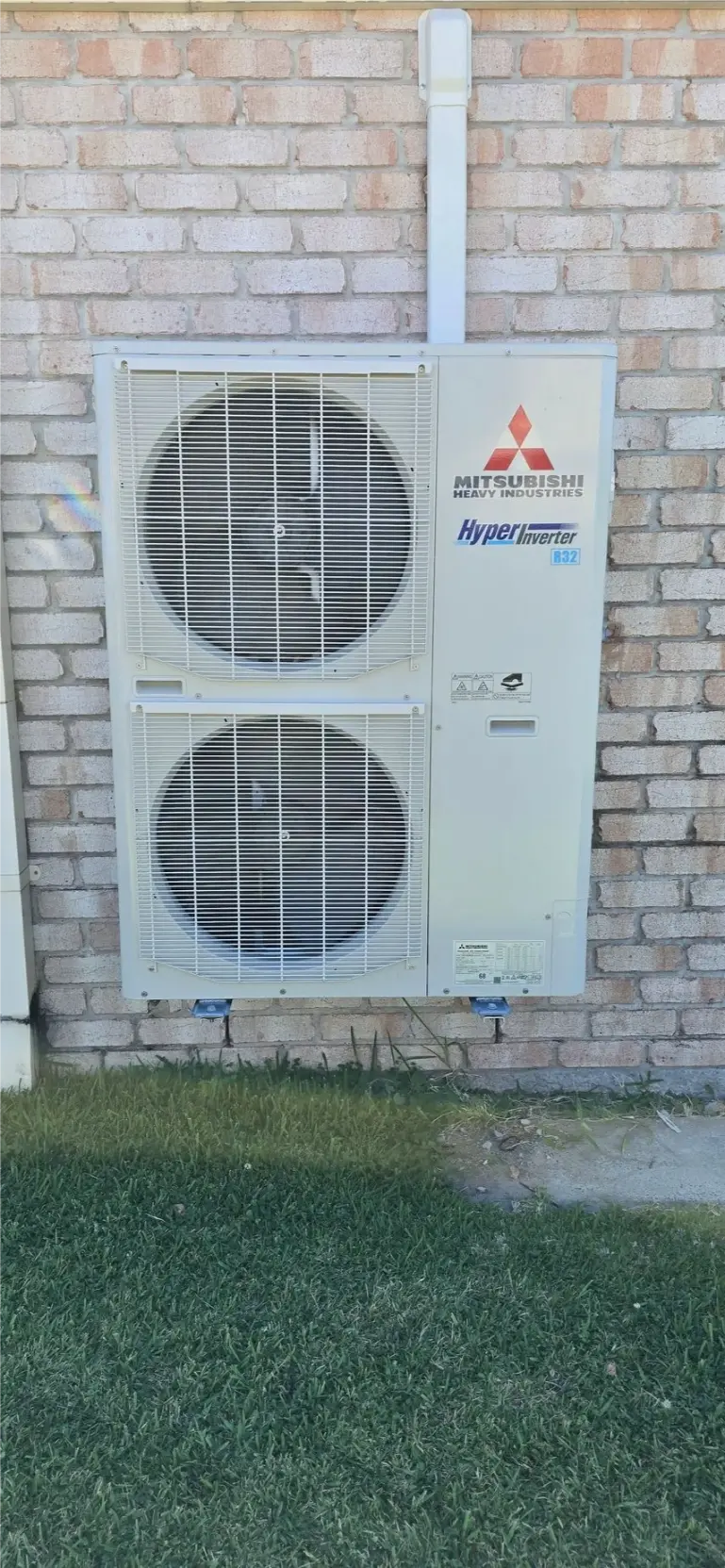 Split-system air conditioner installed by a licensed electrician